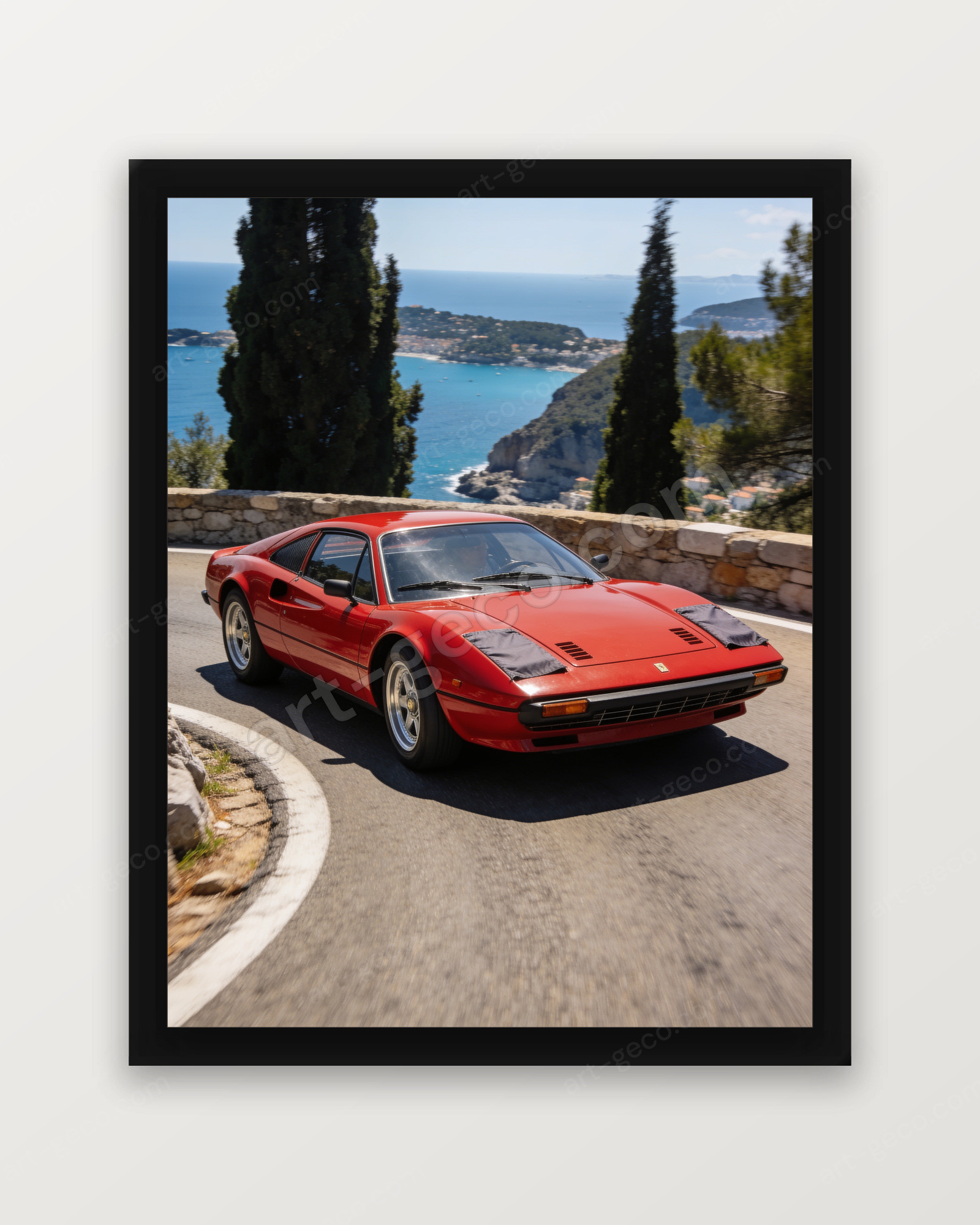 Ferrari 308 GTB sur la corniche
