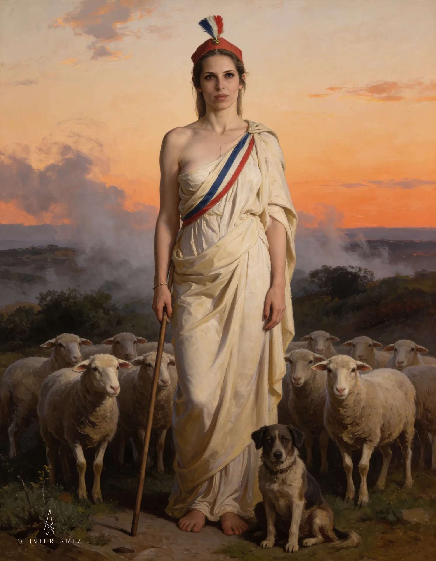 Marianne guidant le troupeau
