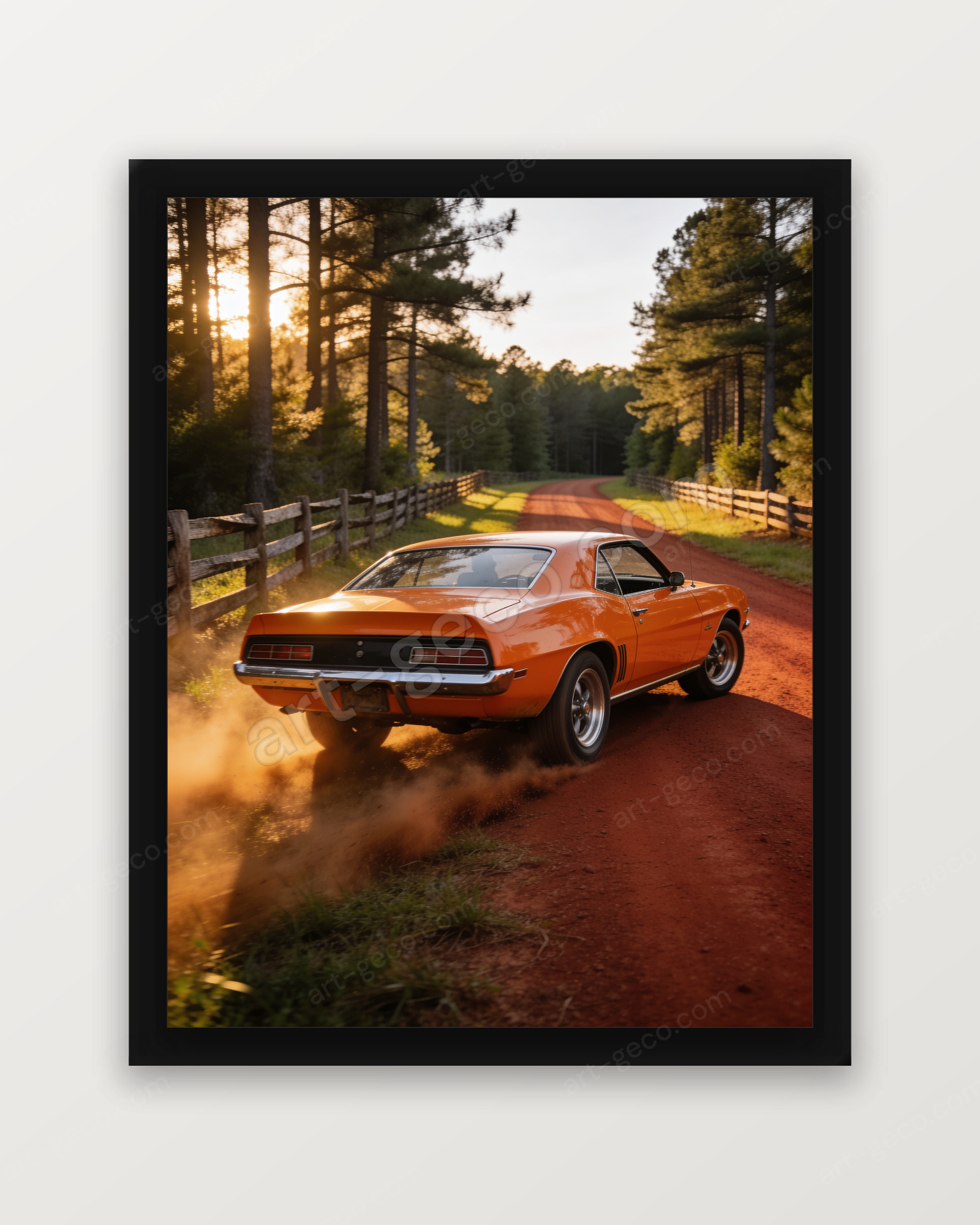 Dérapage doré en Chevrolet Camaro